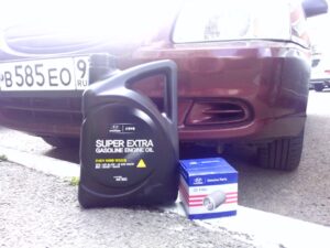 Hyundai accent тагаз масло в двигатель