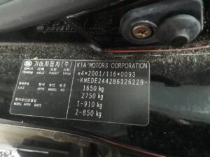 Kia rio vin